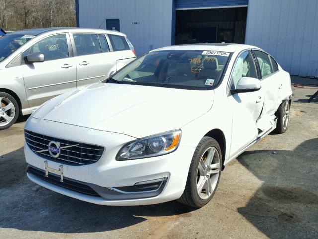 YV1612FS4E1296194 - 2014 VOLVO S60 T5 WHITE photo 2