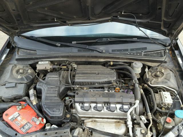 1HGEM22922L065842 - 2002 HONDA CIVIC EX შავი ფოტო 7