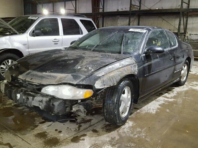 2G1WX15K619115319 - 2001 CHEVROLET MONTE CARL BLACK photo 2