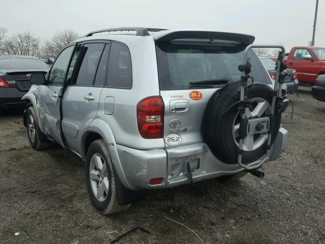 JTEHD20V656027587 - 2005 TOYOTA RAV4 SILVER photo 3