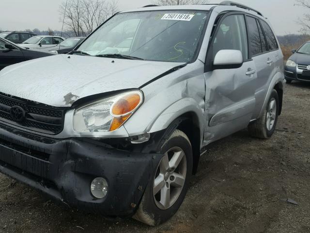 JTEHD20V656027587 - 2005 TOYOTA RAV4 SILVER photo 9