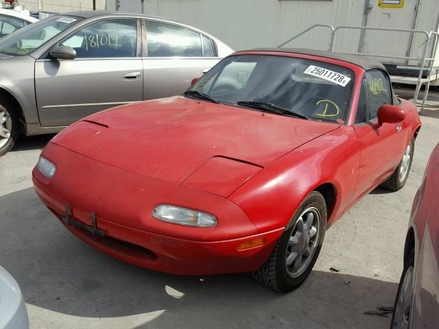 JM1NA3516N0308402 - 1992 MAZDA MX-5 MIATA RED photo 2