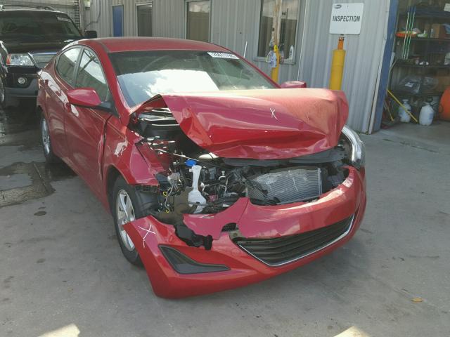 KMHDH4AE5EU097249 - 2014 HYUNDAI ELANTRA SE RED photo 1