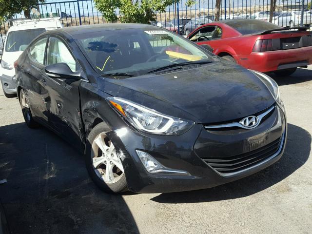 KMHDH4AE9GU635230 - 2016 HYUNDAI ELANTRA SE BLACK photo 1