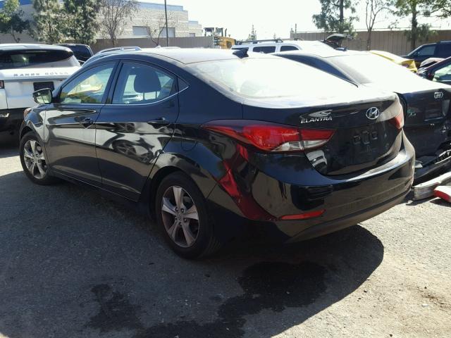 KMHDH4AE9GU635230 - 2016 HYUNDAI ELANTRA SE BLACK photo 3