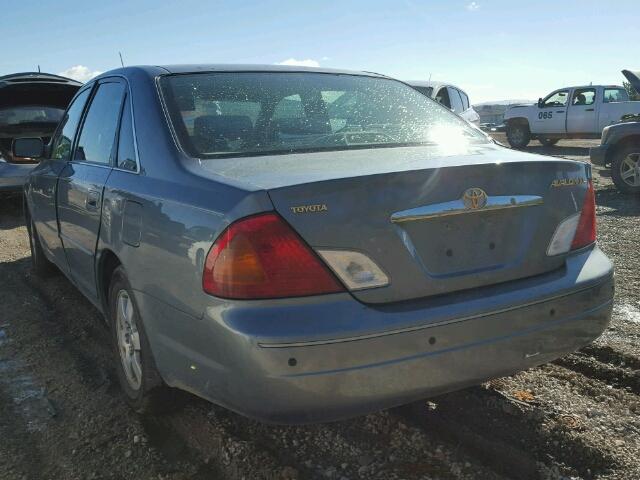 4T1BF28B2YU041058 - 2000 TOYOTA AVALON XL GRAY photo 3