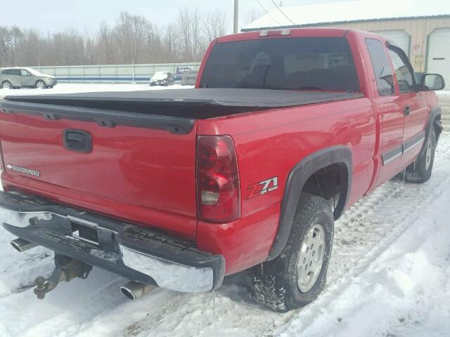 2GCEK19T031232075 - 2003 CHEVROLET SILVERADO RED photo 4