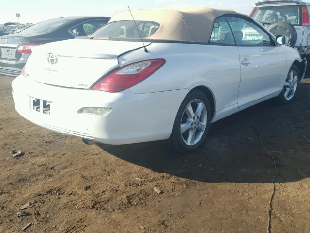 4T1FA38P38U158794 - 2008 TOYOTA CAMRY SOLA WHITE photo 4