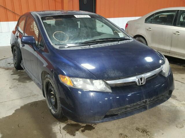 2HGFA16847H038865 - 2007 HONDA CIVIC EX BLUE photo 1