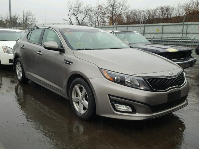 5XXGM4A76FG387327 - 2015 KIA OPTIMA LX GRAY photo 1