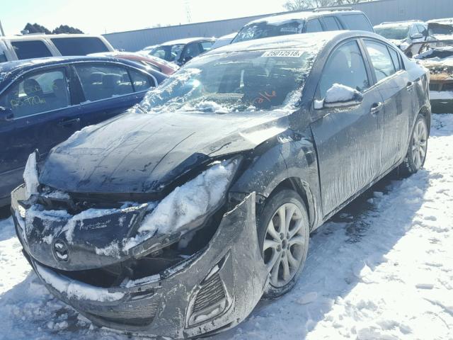 JM1BL1W58B1418179 - 2011 MAZDA 3 S BLACK photo 2