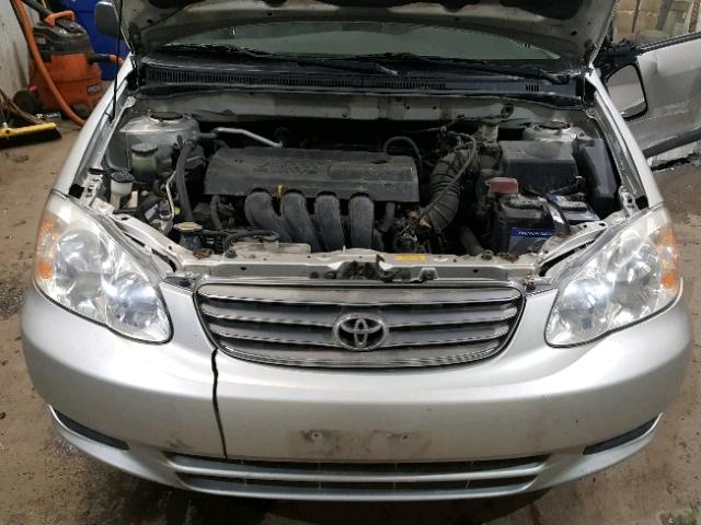 JTDBR32E742047965 - 2004 TOYOTA COROLLA CE SILVER photo 7