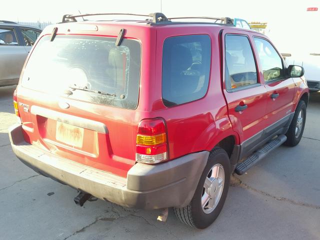 1FMYU01172KA16617 - 2002 FORD ESCAPE XLS RED photo 4