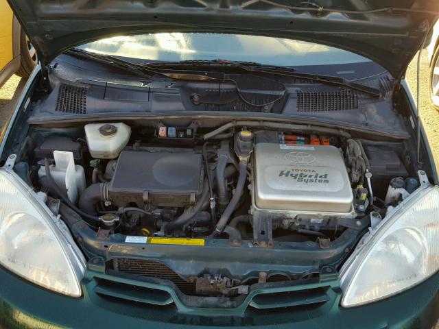 JT2BK12U510010719 - 2001 TOYOTA PRIUS GREEN photo 7