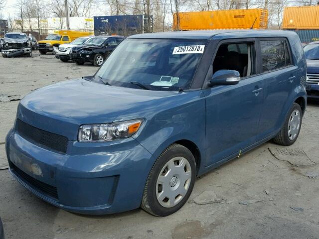 JTLKE50E891085197 - 2009 TOYOTA SCION XB BLUE photo 2