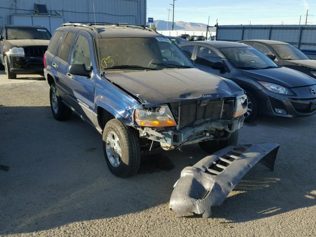 1J4GW48S32C134104 - 2002 JEEP GRAND CHER BLUE photo 1