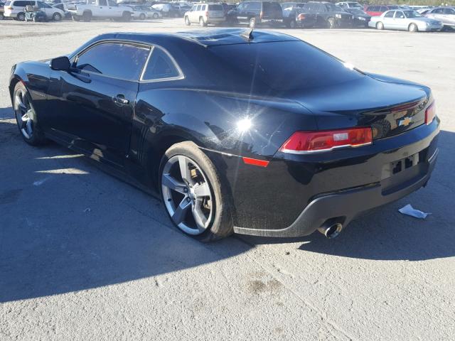 2G1FD1E38F9190273 - 2015 CHEVROLET CAMARO LT BLACK photo 3