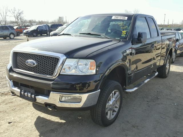 1FTPX14515NB26478 - 2005 FORD F150 BLACK photo 2