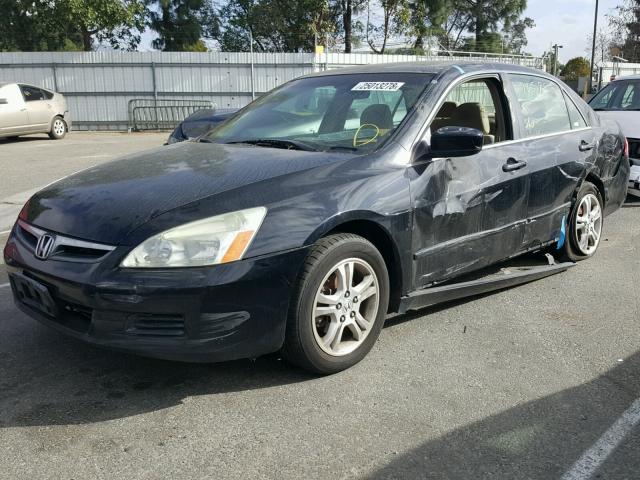 JHMCM56307C002841 - 2007 HONDA ACCORD SE BLACK photo 2