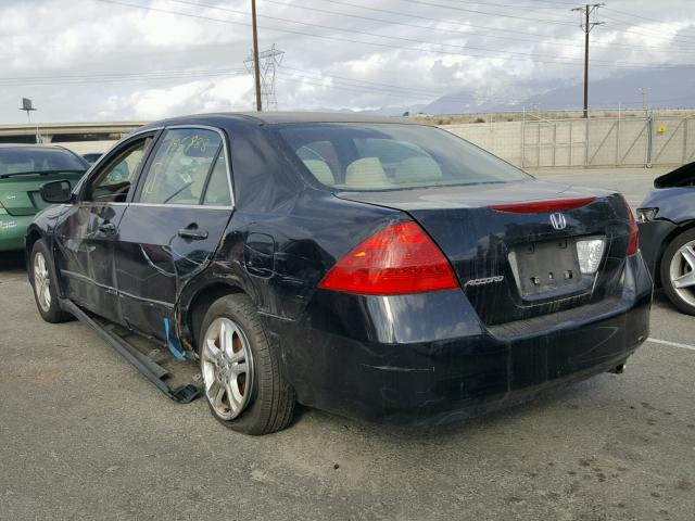 JHMCM56307C002841 - 2007 HONDA ACCORD SE BLACK photo 3