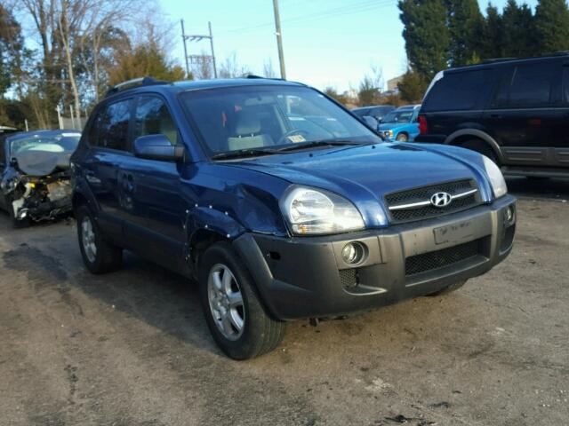 KM8JN72D15U044583 - 2005 HYUNDAI TUCSON GLS BLUE photo 1