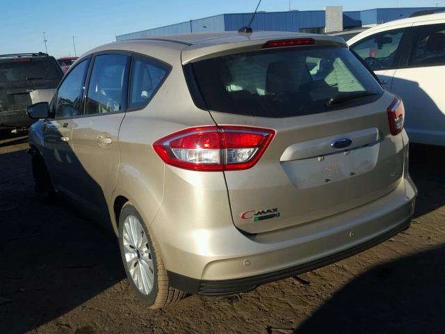 1FADP5EU4HL110393 - 2017 FORD C-MAX SE TAN photo 3