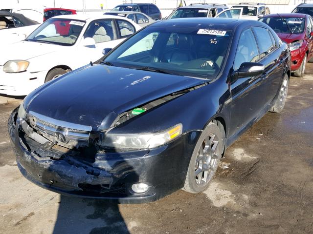 19UUA76558A001002 - 2008 ACURA TL TYPE S BLACK photo 2