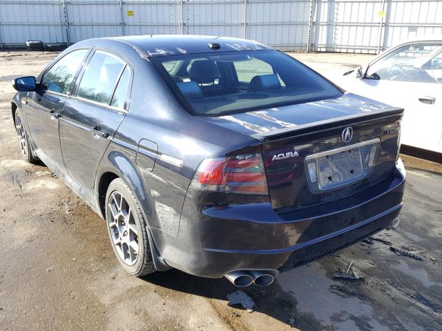 19UUA76558A001002 - 2008 ACURA TL TYPE S BLACK photo 3