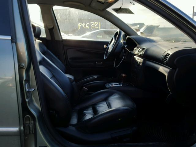 WVWRH63B42P293296 - 2002 VOLKSWAGEN PASSAT GLX GREEN photo 5