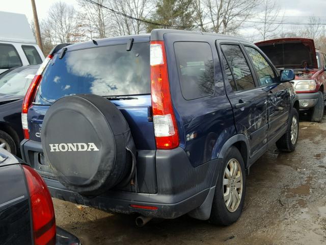 SHSRD78865U332069 - 2005 HONDA CR-V EX BLUE photo 4