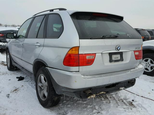 5UXFA53573LU74978 - 2003 BMW X5 3.0I SILVER photo 3