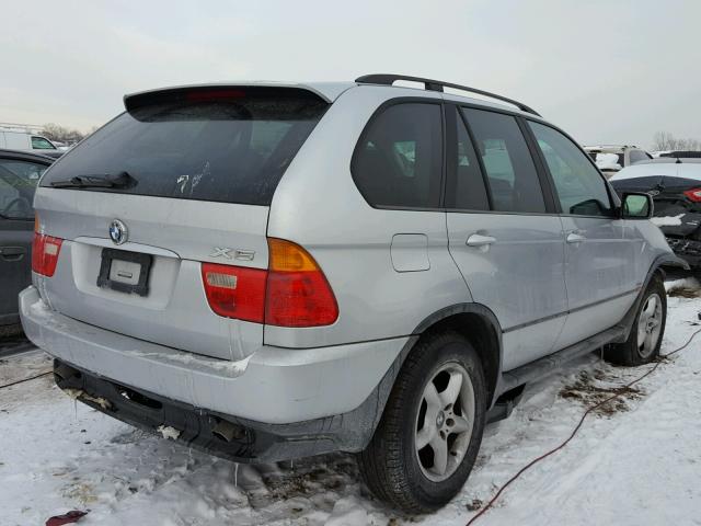 5UXFA53573LU74978 - 2003 BMW X5 3.0I SILVER photo 4