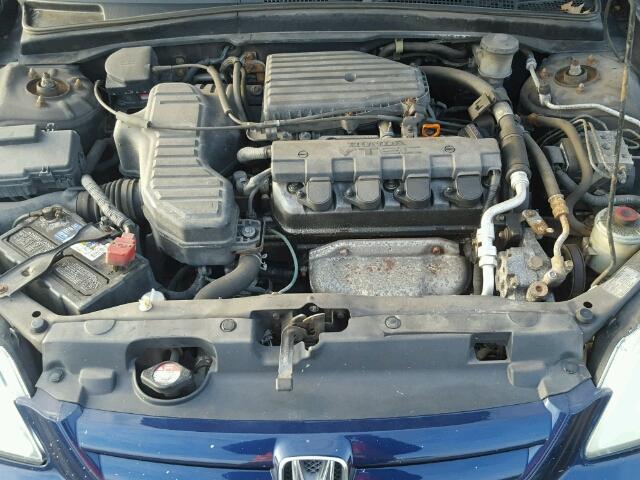 2HGES26793H570273 - 2003 HONDA CIVIC EX BLUE photo 7