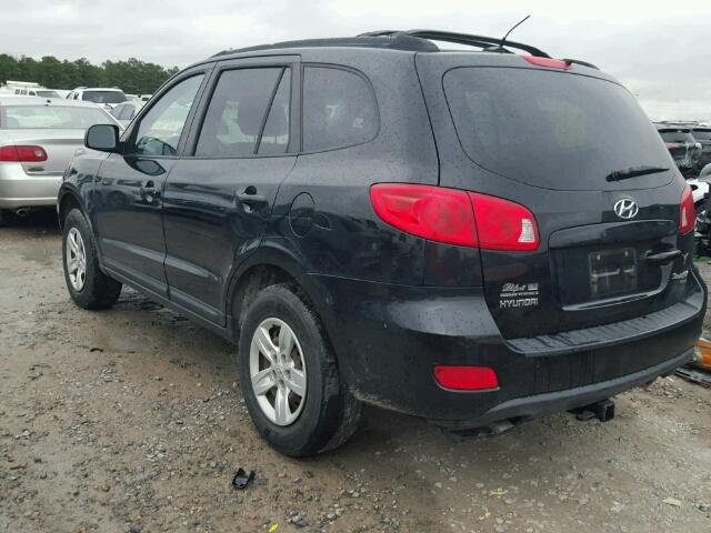 5NMSG73D39H238949 - 2009 HYUNDAI SANTA FE G BLACK photo 3