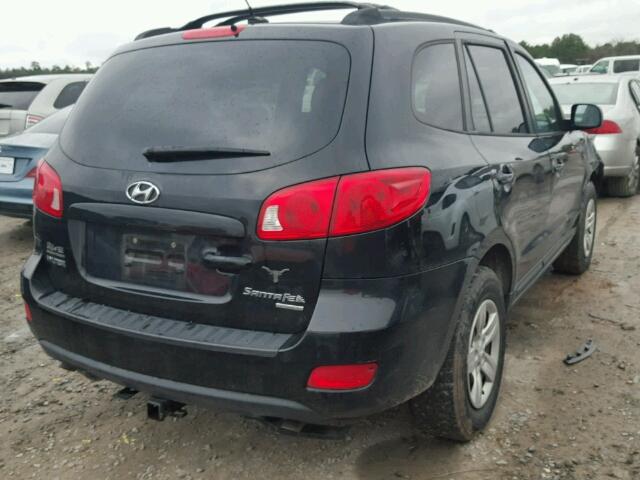 5NMSG73D39H238949 - 2009 HYUNDAI SANTA FE G BLACK photo 4