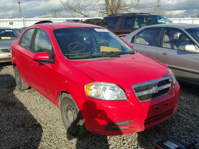 KL1TD5DEXAB113455 - 2010 CHEVROLET AVEO LS RED photo 1