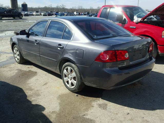 KNAGE123X75119987 - 2007 KIA OPTIMA LX CHARCOAL photo 3