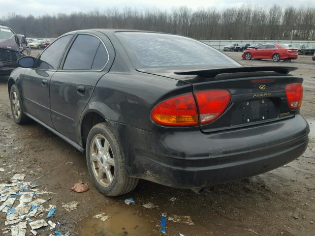 1G3NF52E71C284785 - 2001 OLDSMOBILE ALERO GLS BLACK photo 3