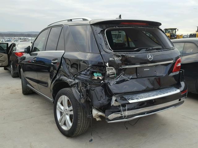 4JGDA5JB3FA608993 - 2015 MERCEDES-BENZ ML 350 BLACK photo 3