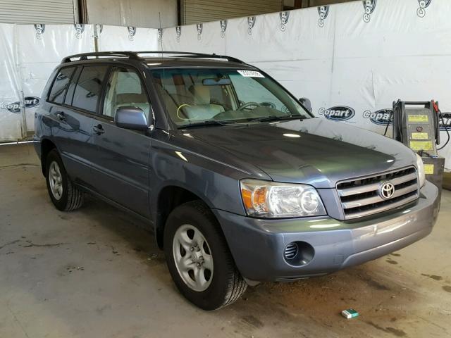 JTEGD21A050120759 - 2005 TOYOTA HIGHLANDER BLUE photo 1