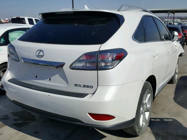 2T2ZK1BA0BC055369 - 2011 LEXUS RX 350 WHITE photo 4