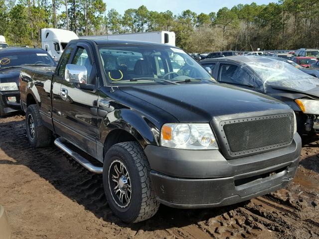 1FTRF12297KD59095 - 2007 FORD F150 BLACK photo 1