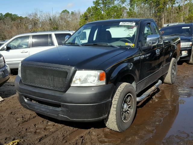 1FTRF12297KD59095 - 2007 FORD F150 BLACK photo 2