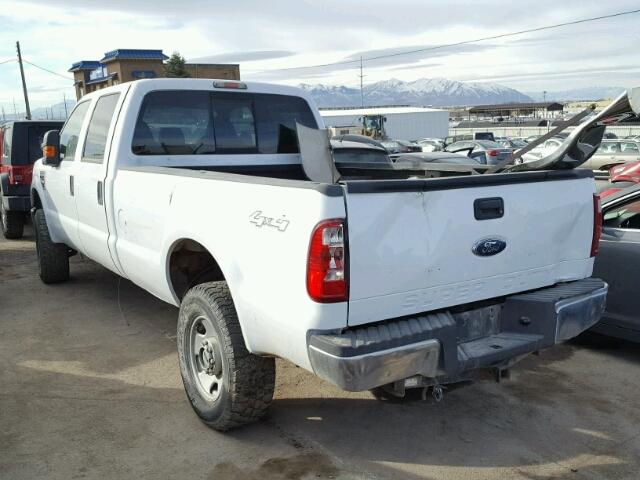 1FTWW31R88EB81614 - 2008 FORD F350 SRW S WHITE photo 3