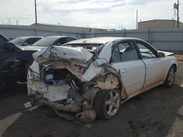 5NPEU46F17H284474 - 2007 HYUNDAI SONATA SE WHITE photo 4