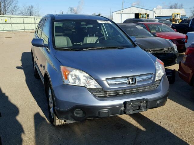 JHLRE48739C013308 - 2009 HONDA CR-V EXL BLUE photo 1