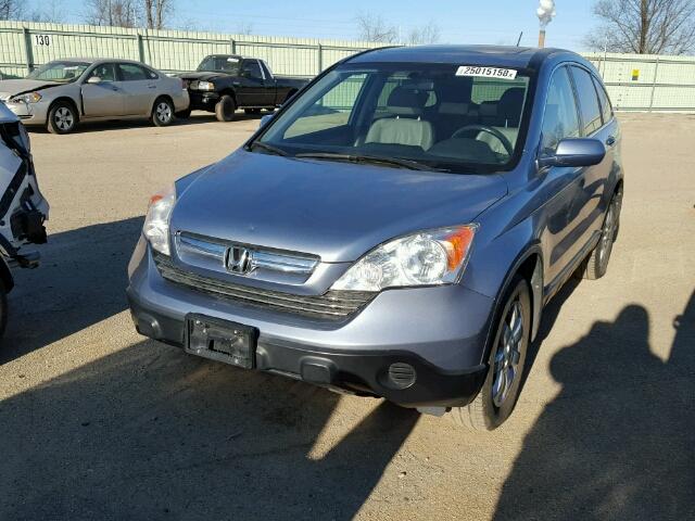 JHLRE48739C013308 - 2009 HONDA CR-V EXL BLUE photo 2