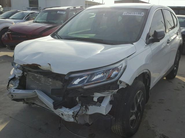 5J6RM3H46GL008482 - 2016 HONDA CR-V SE WHITE photo 2