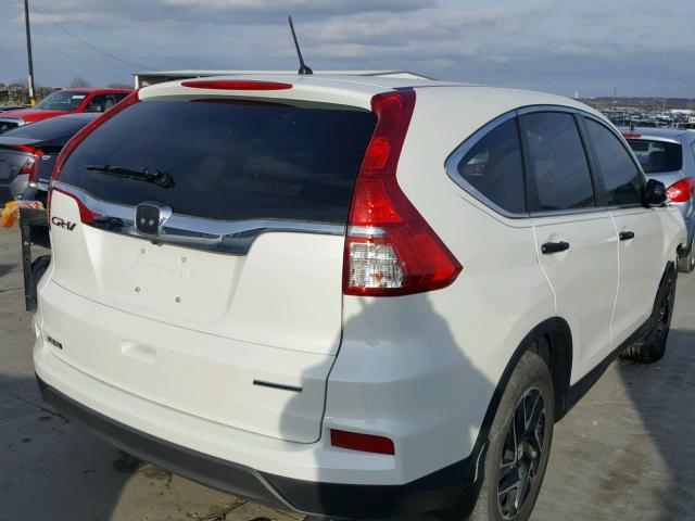 5J6RM3H46GL008482 - 2016 HONDA CR-V SE WHITE photo 4