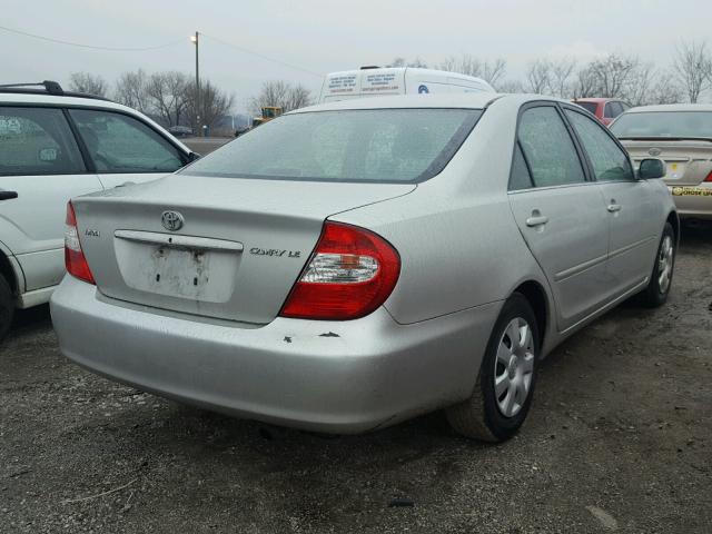 4T1BE32K52U034260 - 2002 TOYOTA CAMRY LE SILVER photo 4